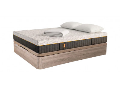 Colchón Emma Elite y Canapé abatible de madera con complementos