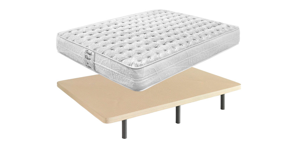 Pack Ahorro Colchón Fresh Visco + Base 3 Barras