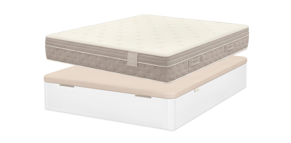 Pack Ahorro Colchón Sonpura Gaudí + Canapé Abatible Store Tapa 3D