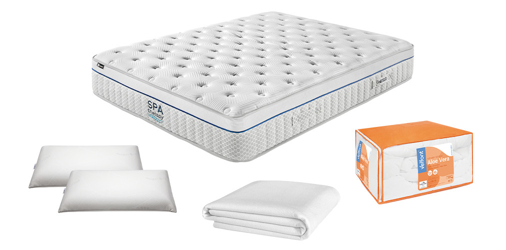 Colchón Viscoelástico Spa Therapy y Complementos