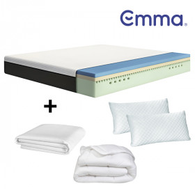 Pack Ahorro Colchón Emma Original Classic + Almohada(s) Viscoelástica(s) + Cubre Colchón 100% Algodón + Edredón Nórdico