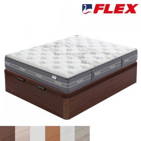 Pack Súper-Ahorro de Colchón Flex Nube y Canapé Madera 25