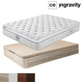 Pack Ahorro de Colchón Spa Therapy y Canapé Abatible de Madera