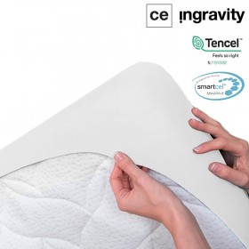 Cubre colchón Ingravity Tencel Transpirable-Impermeable en color Blanco