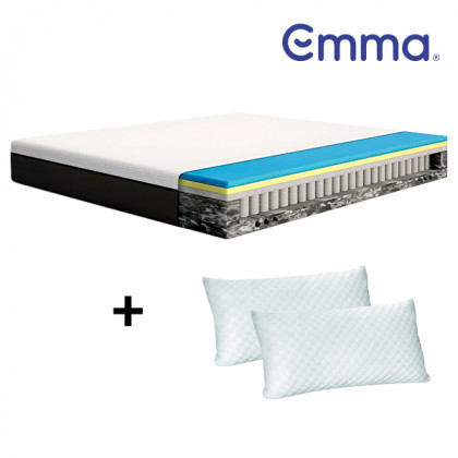 Pack Ahorro Colchón Emma Hybrid y Almohadas Viscoelásticas