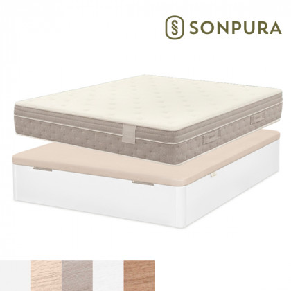 Pack Ahorro Colchón Sonpura Gaudí + Canapé Abatible Store Tapa 3D