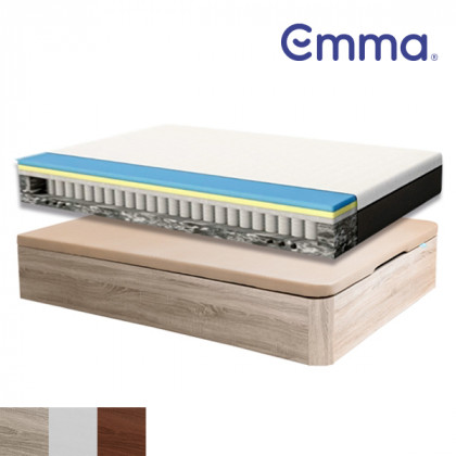 Colchón Hybrid de Emma + Canapé Abatible de Madera