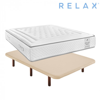 Pack Ahorro Relax de Colchón Magnum y Base Ares en color Beige