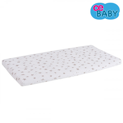 Colchón de cuna de Viaje Gris Estrellas