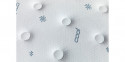 Detalle del tejido Stretch Fresh Cool del Colchón Flex Fresh Cool Multielástic con motivos copos de nieve