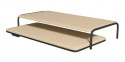 Cama Nido Tapizada Beige con Malla 3D