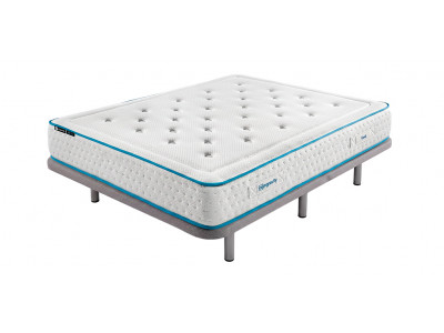 Colchón Ingravity Silver Cool + Base Tapizada Exprés