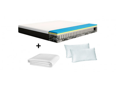 Emma Hybrid Mattress + Viscoelastic Pillow + Mattress Cover