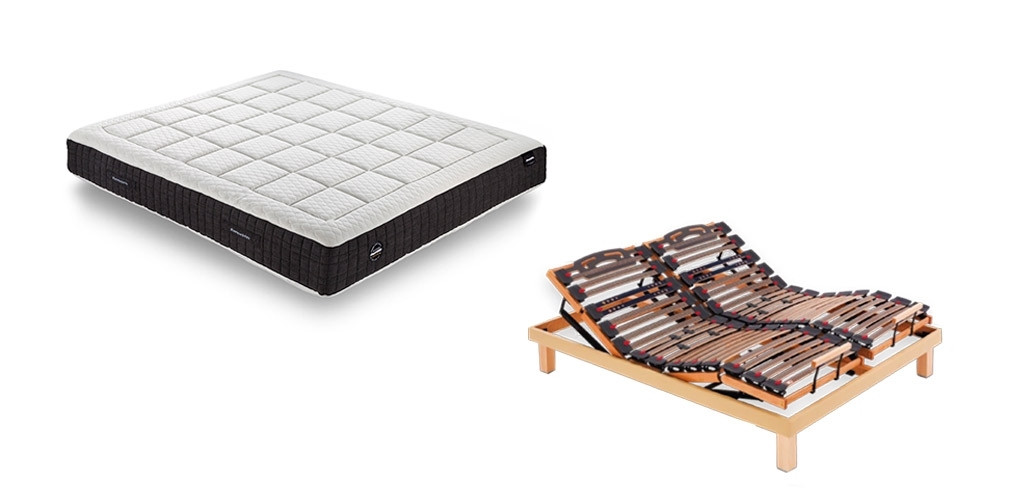 Pack Ahorro Colchón Dunlopillo Emoción 24 Firme y Cama Articulada Dunlopillo Epsilon Tapizada