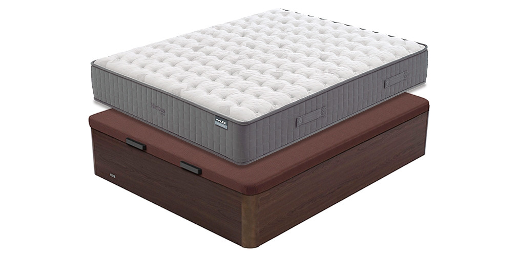 Pack Súper-Ahorro de Colchón Flex Nimbus y Canapé Madera 25