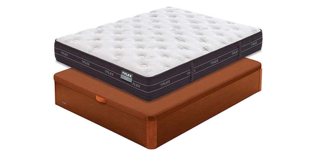 Pack Flex de Colchón Nube y Canapé Madera 19