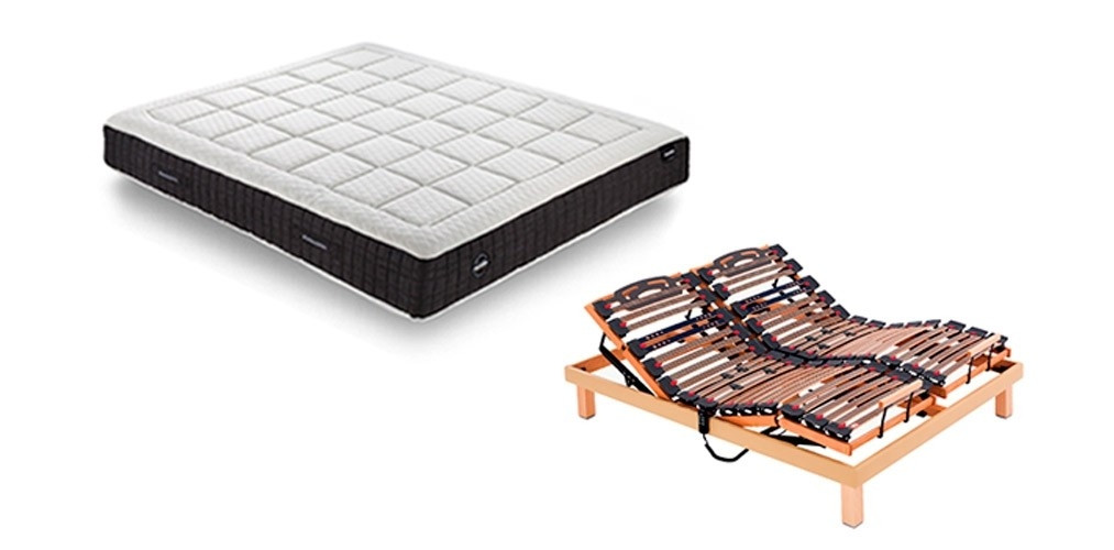 Pack Ahorro Dunlopillo Colchón Emoción 24 y Cama Articulada Epsilon Tapizada