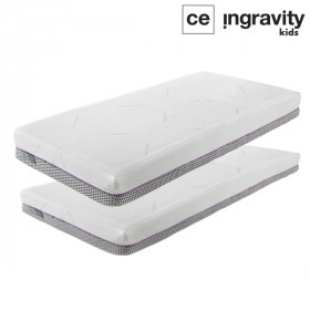 Pack of 2 Mattresses for Kubrix Trundle Bed, 20 and 16 cm high