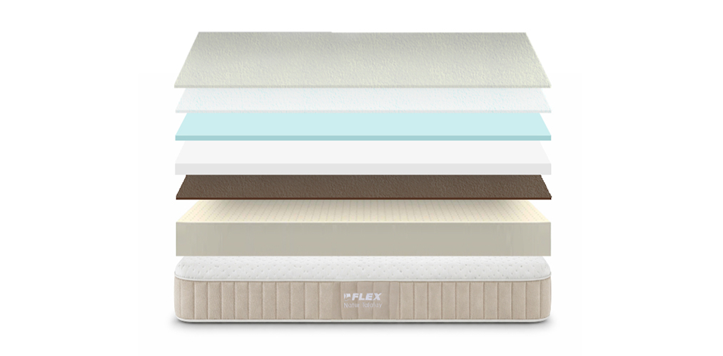 Corte del producto Colchón Flex Natur Talalay