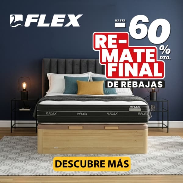 remate final de rebajas en colchones flex