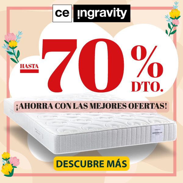 rebajas de primavera en colchones ingravity