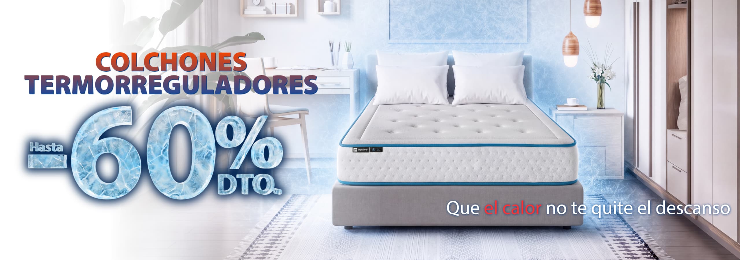 Colchones termoreguladores hasta el 60% de descuento