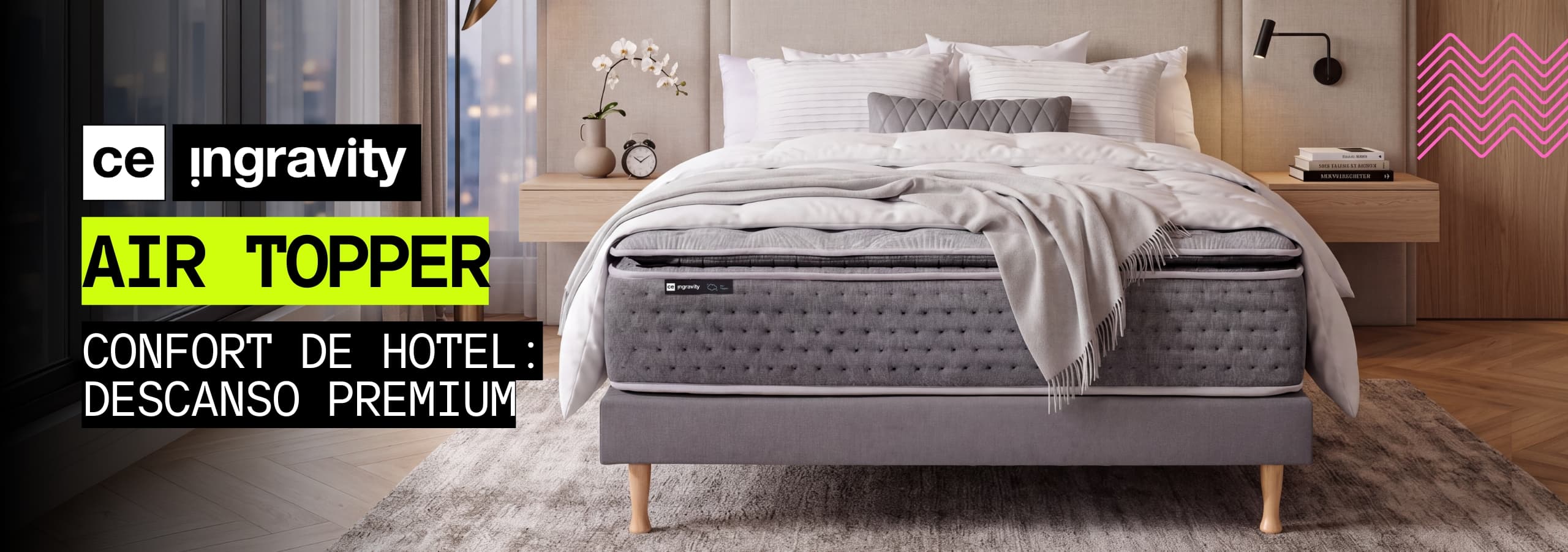 Descubre nuestro colchón Ingravity Air Topper confort de hotel