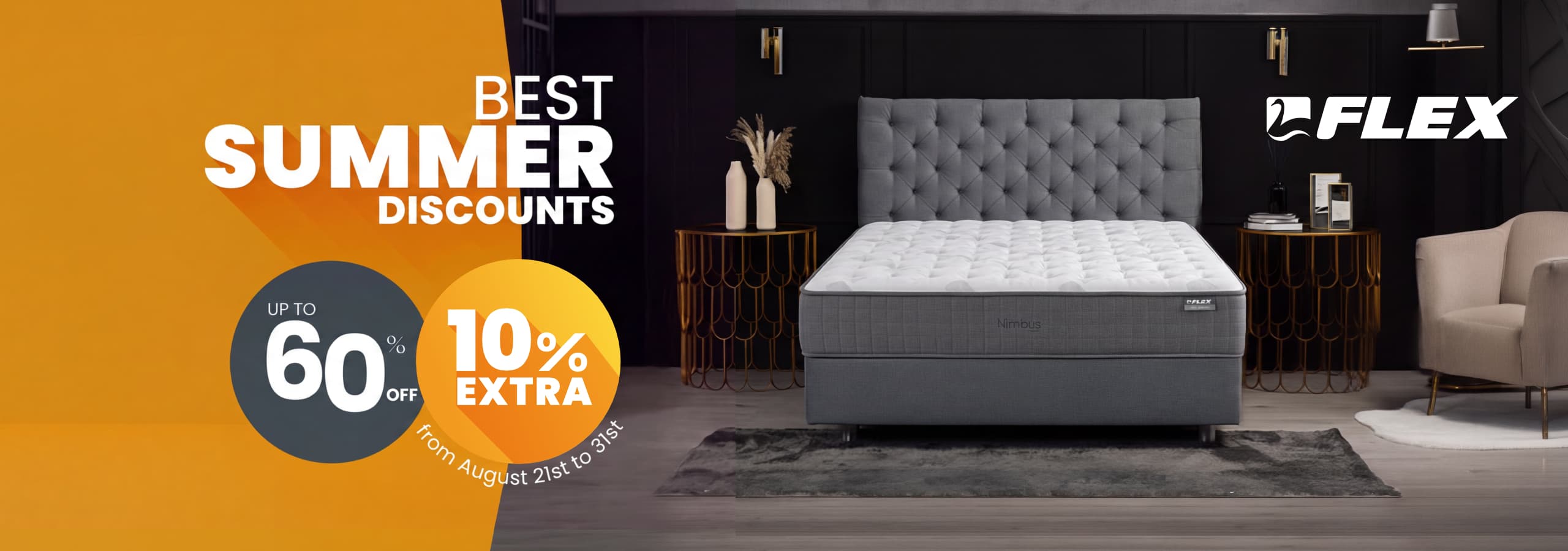 Flex Summer Sales Up to 60% at Colchón Exprés