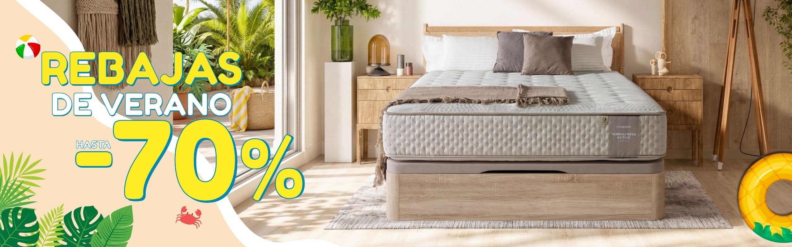 Promoción rebajas de verano en Colchón Exprés