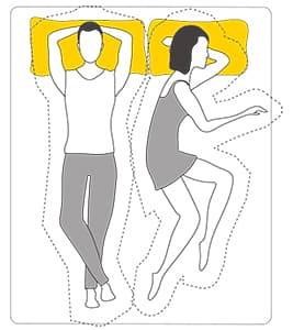 dormir boca arriba y de lado