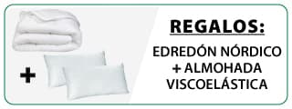 promoción regalo edredón nórdico y almohadas