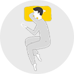 postura al dormir de lado